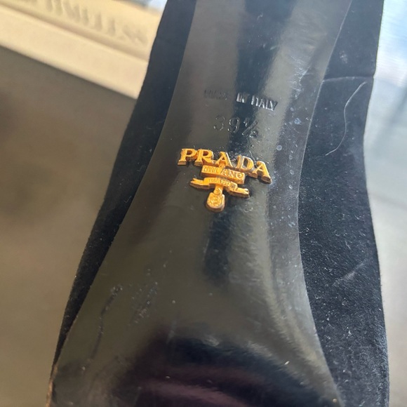 Prada suede platform booties 🖤 - Picture 6 of 10